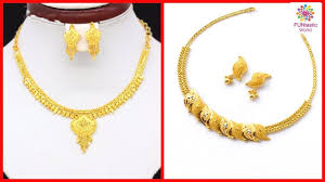 latest 22k gold necklace designs