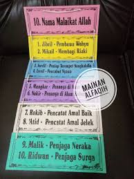 Maybe you would like to learn more about one of these? Pajangan Edukatif Ape Tk Paud Nama Malaikat Beserta Tugasnya Kayu Shopee Indonesia