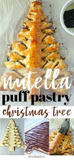 Nutella Puff Pastry Christmas Tree Holiday Dessert Divinelifestyle Com Nutella Nut Nutella Puff Pastry Puff Dessert Easy Holiday Desserts Christmas