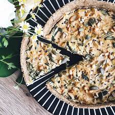 Quiche Vegan Aux Poireaux Chou Kale Et Tofu Soyeux Option Sans Gluten Chou Kale Quiche Tofu
