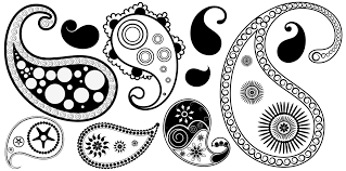 Black And White Paisley Bandana Http Www Newdesignfile Com Post Simple Paisley Vector 118819 Paisley Art Paisley Design Illustration Design