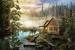 Cabin By The Lake Wallpaper