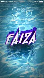 Faiza | may allah remove your hardship. Preview Of Water For Name Faiza
