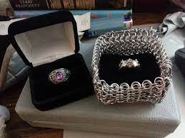 How I Made A D20 Engagement Ring For My Secret Lesbian D D Proposal Offbeat Bride Engagement Rings Heart Charm Bracelet Offbeat Bride