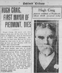 The Many First Mayors of Piedmont
