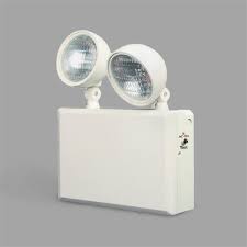 Lavex Industrial Dual Head Remote Capable Heavy Duty Emergency Light With Battery Backup 12v 100w