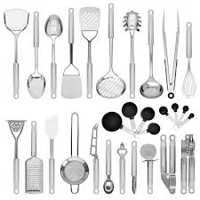 The entire set is produced with 18/10 stainless steel, an aluminum layer, and a magnetic stainless steel layer that will work on induction cooktops. Top 10 Best Stainless Steel Kitchen Cooking Utensils In 2021