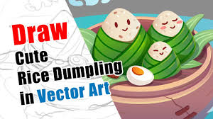 A subreddit to make posts and memes about growing up asian. Draw Cute Rice Dumpling In Vector Art Happy Dumpling Festival 2020 Youtube