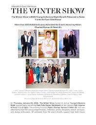 The Winter Show's 2025 Young Collectors Night Benefit Returned to Raise  Funds for East Side House More than 800 Notable Guests