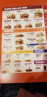 Today, burger king menu is highly evolved catalog of the diverse range of foods available in the united states. The Menu Picture Of Burger King Dhaka City Tripadvisor