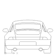 The roofs of different cars look completely different, in our example, it is very low and flat. Back Of A Car Drawing At Paintingvalley Com Explore Collection Of Back Of A Car Drawing