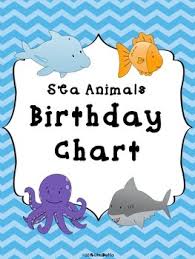 birthday chart sea worksheets teaching resources tpt