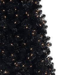 Treetopia Basics Black Artificial Christmas Tree 7 5 Feet Clear Lights You Black Christmas Trees Black Christmas Tree Decorations Burlap Christmas Tree