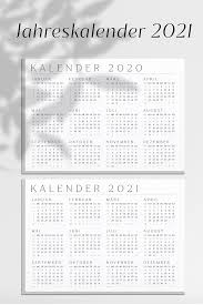 Die folgenden kalender 2021 zum ausdrucken eignen sich sowohl als vorlage für. Kalender 2021 2020 Mit Kalenderwochen Zum Ausdrucken 5er Set Swomolemo Kalender Vorlagen Kalender Zum Ausdrucken Kalender