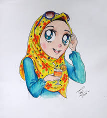 Tapi ingat, nonton kartun dewasa ini film anime ini menceritakan tentang seorang yang bernama seto ichitaka dia sangat menyukai yoshizuki. Art Mall Anime Berhijab Yang Comel Jom Belajar Lukis Facebook
