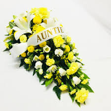 Funeral flower sprays categories select a category all flowers birthday anniversary flowers any occasion roses same day sympathy white funeral flowers get well love and romance i'm sorry florist delivered new baby plants funeral flower sprays Funeral Flower Casket Tear Drop Sprays Katherine S Florists