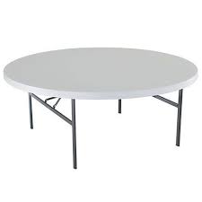 Lifetime 6 Foot Round White Banquet Table Lifetime Tables Large Round Table Round Folding Table