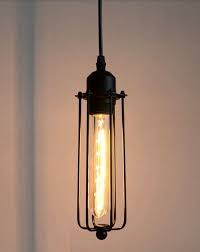 Long 8 Tube Cage Edison Pendant Lighting Hanging Bar Etsy Industrial Cage Pendant Light Cage Pendant Light Pendant Lighting