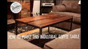 As a cocktail ottoman, it is easy to wipe clean should there be a spill. How To Make An Industrial Furniture Wood And Metal Coffee Table Youtube