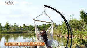 Many styles can be assembled in minutes with no tools needed. Lazy Daze Hammocks C Stand With Heavy Duty Coated Steel For Hammock Air Porch Swing Chair 375 Pounds Capacity Patio Lawn Garden Helioservice Patio Furniture Accessories