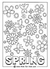 Coloring pages can be great for learning as they are fun and are also super great for stress relief! Drawing Spring Season 164914 Nature Printable Coloring Pages