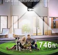 LECLSTAR Solar Outdoor Lights - 4000Lm 268 LED Security Lights with 4 Wide  Angle, Motion Sensor Lights for Outside, IP65 Waterproof Solar Powered ...