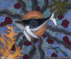 Humpback Whale Soul Searching A3 Girlcee Print By Mirree Contemporary Aboriginal Art Aboriginal Art Aboriginal Art Animals Aboriginal