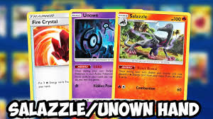 The cards must first be set and can only be activated later on after the current turn is completed. 35 Card Hand Wins Salazzle Unown Hand Deck Unown Hand Is Good Now Unbroken Bonds Ptcgo Youtube