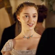 14K White Gold Blue Topaz & Diamond "BRIDGERTON" Necklace