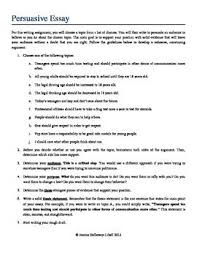 Persuasive Essay Complete Packet Guidelines Planning Guide Rubric Persuasive Essays Writing A Persuasive Essay Essay