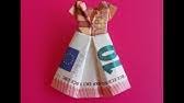 Weitere ideen zu geldscheine falten, geldscheine, geld falten. Diy Hochzeitskarte Selbst Gestalten Teil 2 Kleid Aus Geld Falten Tolle Geldgeschenke Youtube