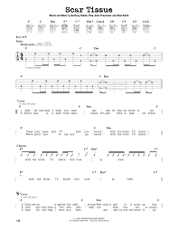 In scar tissue anthony kiedis, charismatic and highly articulate frontman of the red hot chili peppers, recounts his remarkable life story, and the history of the band itself. Scar Tissue Noten Red Hot Chili Peppers Gitarren Leadsheet