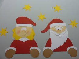 Alle motive von der vorlage mit hilfe von transparentpapier und bleistift abnehmen, auf den entsprechenden fotokarton übertragen und sorgfältig ausschneiden. Bastelanleitung Weihnachtsmann Co