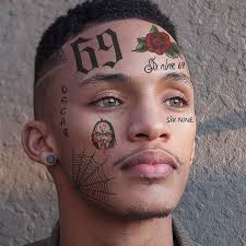 6ix9ine Temporary Tattoos Set Tattoo Set Temporary Face Tattoos Face Tattoos