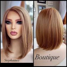 Human Hair blended lace front wig