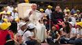 Pope Francis greets thousands of children at the Vatican