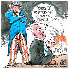 Estados Unidos de Israel”, acusado de Carlos Latuff para o #BrasildeFato