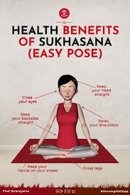 Health Benefits Of Sukhasana Easy Pose In 2020 All Yoga Poses Learn Yoga Poses Yoga For Flexibility