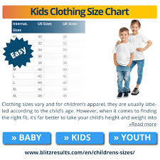 As a customer you'll be treated like a vip, because you are. Size Charts For Kids Clothing Shirt Pants Etc Us Uk Eu