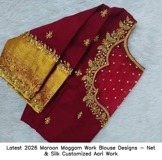Premium Hyderabadi Hand-Embroidered Blouse, AI generated