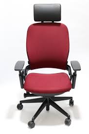 Steelcase Leap Chair V2 Burgundy Fabric With Headrest Walmart Com Walmart Com