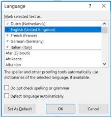 Proofing Language In Word 2016 Seems To Be Changing Based On Microsoft Community