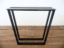 Trapezoid Bar Height Table Legs Metal 35 Steel Frame Table Legs Base Width 24 Height 33 40 Set 2 Metal Table Legs Table Legs Bar Height Table
