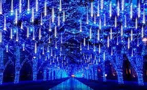 Premium stock photo of light blue raindrops. Amazon Com Rain Drop Lights Aukora Led Meteor Shower Lights 11 8 Inch 8 Tubes 144leds Icicle Snow Falling Lights For Xmas Wedding Party Holiday Garden Tree Christmas Thanksgiving Decoration Outdoor White Home