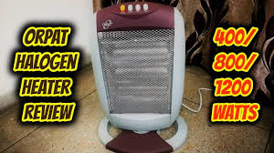 Halogen heaters are they any good. Orpat 400 800 1200 Watt Halogen Heater Review Youtube