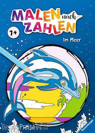 Verwandelt in eine feine malvorlage. Ravensburger 555406 Malen Nach Zahlen Ab 7 Jahren Im Meer