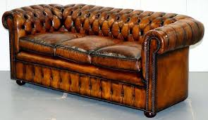 1930s made in england hand dyed restored whisky brown 3 seat chesterfield club chesterfield leather couches living room best leather sofa