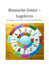 Legekreis Romische Gotter In Grundschrift Unterrichtsmaterial Im Fach Sachunterricht In 2020 Romische Gotter Legenden Romisch