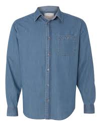 weatherproof vintage denim long sleeve shirt