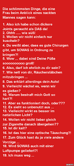 Die Schlimmsten Dinge Die Eine Frau Beim Anblick Lustige Bilder Spruche Witze Echt Lustig